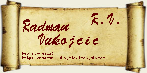 Radman Vukojčić vizit kartica